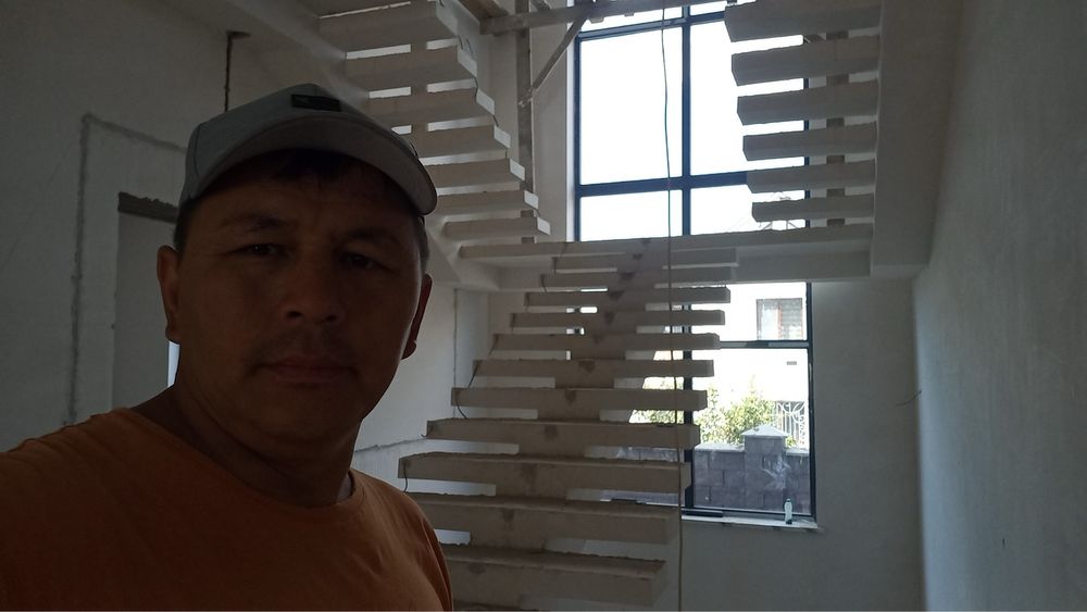 Лестница.  Бетоннан. Барлык турин.