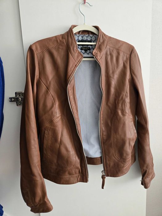 Кожанная куртка Massimo Dutti