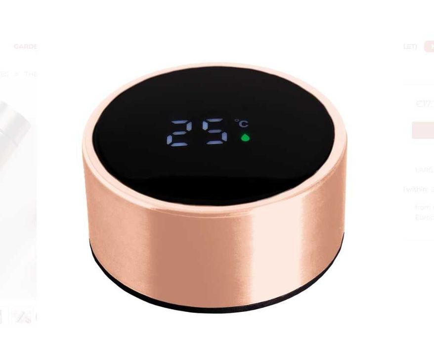 Berlinger Haus Rose Gold Smart 0.45L стоманен термос с LED индикатор