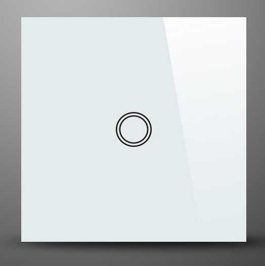 Стъклен ключ за осветление с тъч контрол