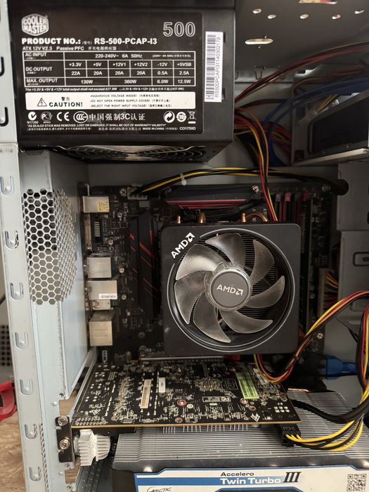 Компютър Ryzen 5 1600x 16GB DDR4 RX 480 8GB DDR5