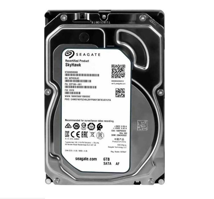Жесткий диск 6Tb, SATA III, SkyHawk