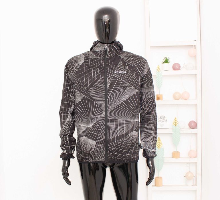 Superdry Run Lightweight Wind Shell мъжко яке тип ветровка черно светлоотразително S-М