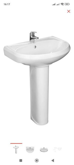 Раковина с пьедесталом