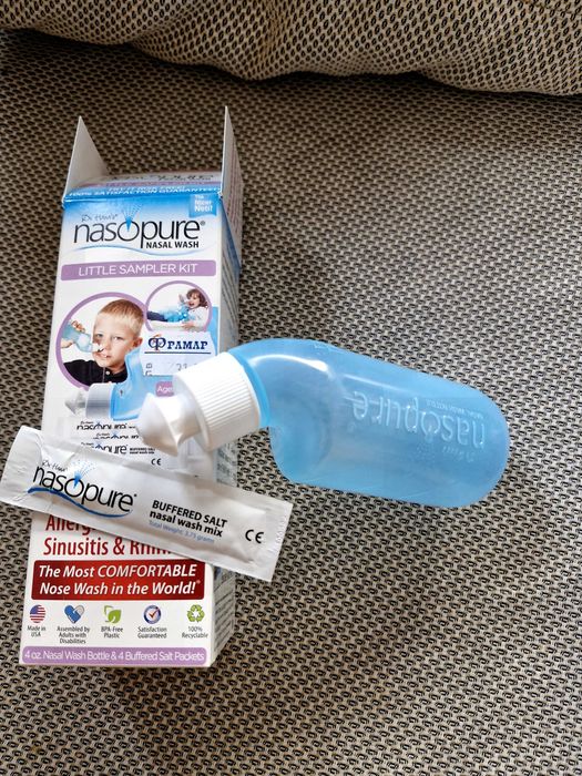 Шишенце naskpure + подарък едно саше за почистване на нос