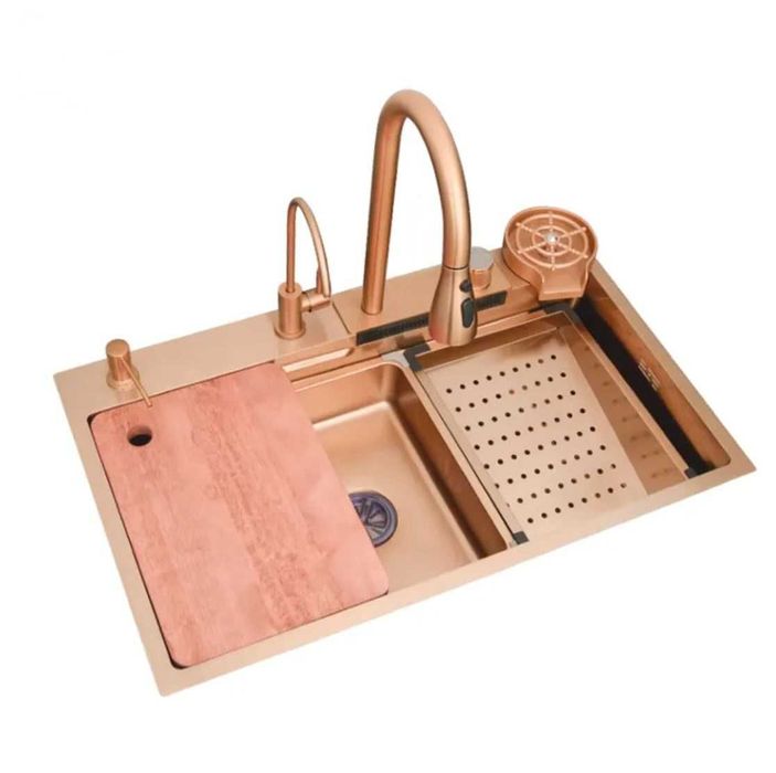 Gold-Rose Chiuveta bucatarie multifunctii 75x45