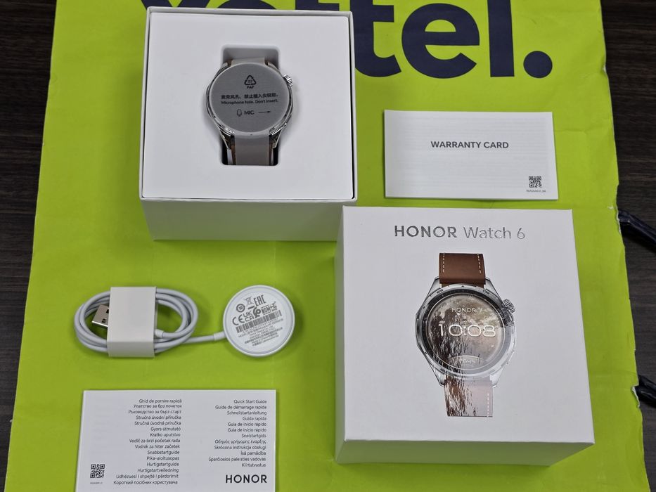 КАТО НОВ 46.5mm Honor Watch 6 Гаранция Yettel 3г. 2029 Twilight Brown