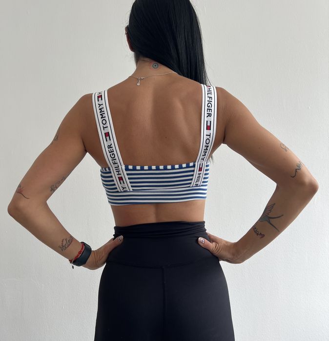 Дамско бюстие Tommy Hilfiger, синьо и бяло /S, M, L/