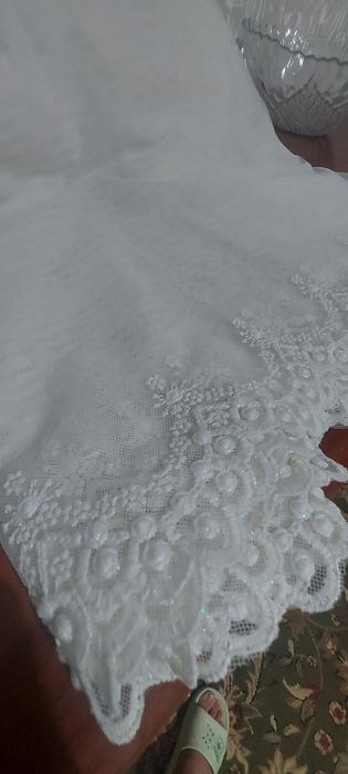 Тюль  сетка айвори