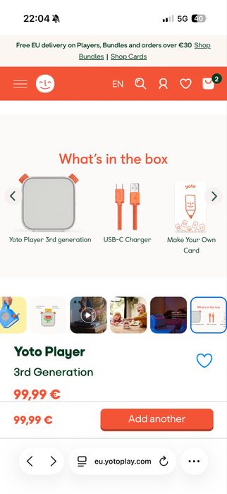 Yoto player + adventure jacket