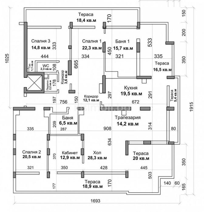 Продава се Четиристаен апартамент в София, Витоша - 317 кв.м за 1218 €/кв.м - Снимка #7