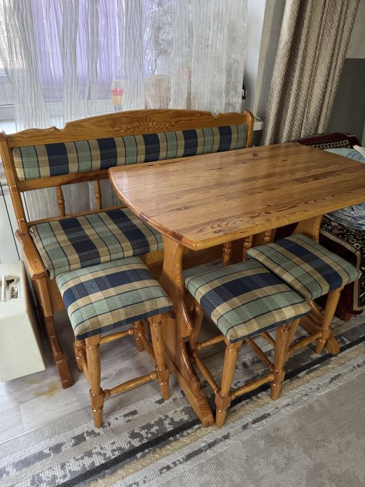 Стол стул дерево ручная работа