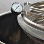 Butoi (cisternă) INOX cu capac flotant 200 L cu camera din silicon, cadou robinet din INOX NOU Garantie Livrare rapida
