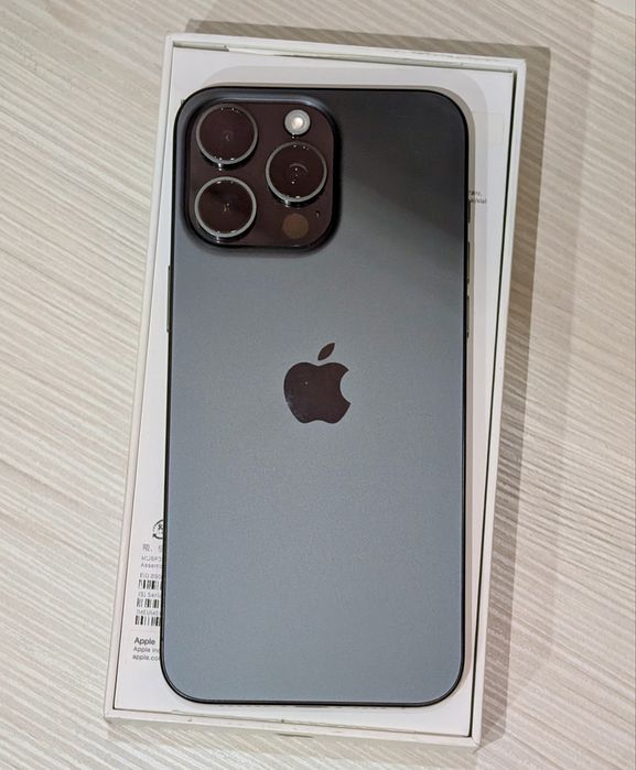 iPhone 15 PRO MAX, 256, черный, идеал, комплект