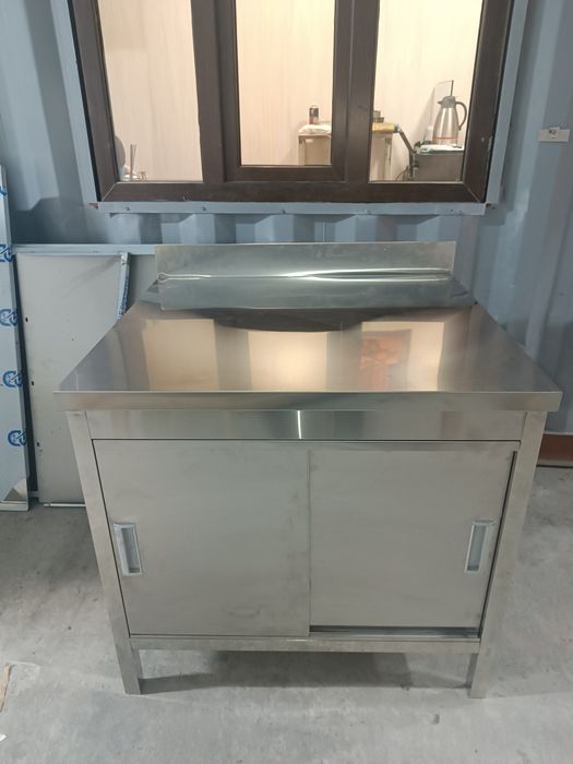 Арзон стол из нержавейки мойка стеллаж стиллаж зонт вытяжка