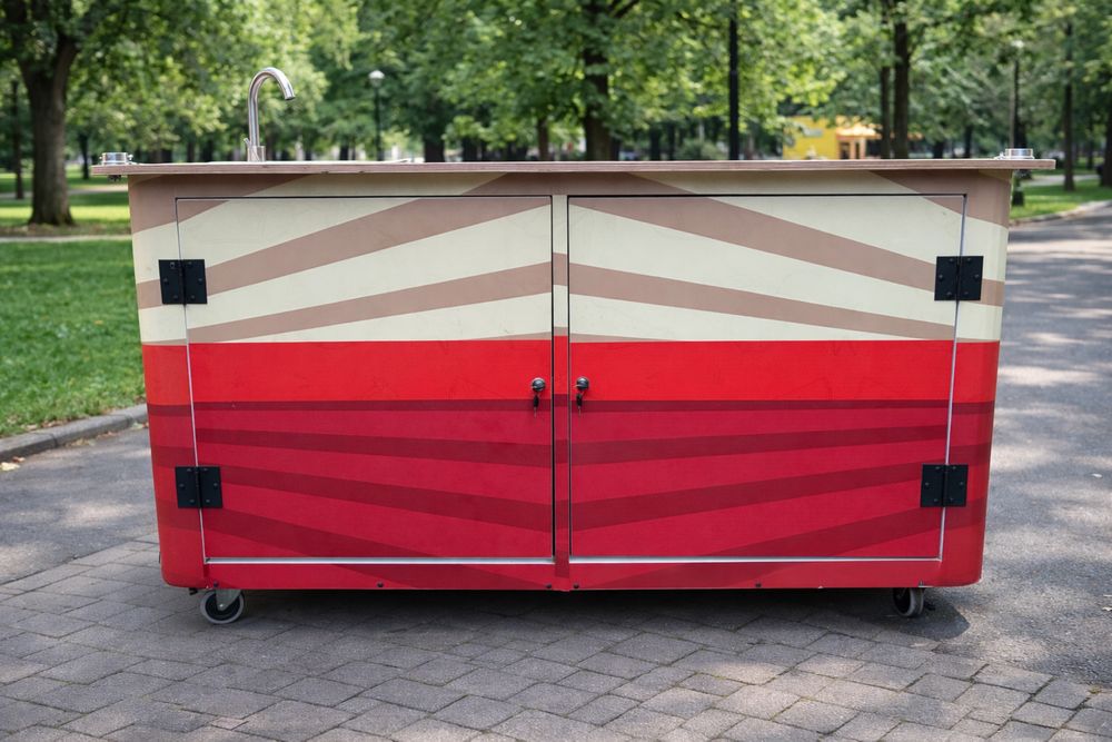 Търговска Количка Подходяща за Царевица на Пара ХОТ ДОГ Палачинки и др