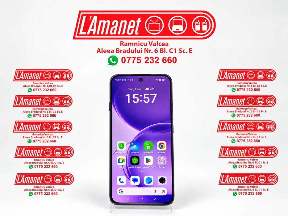 Oppo Reno16 F 5G Purple Black 256GB 8GB DualSim Neverlock Stare Buna FullBox Bateria 100%