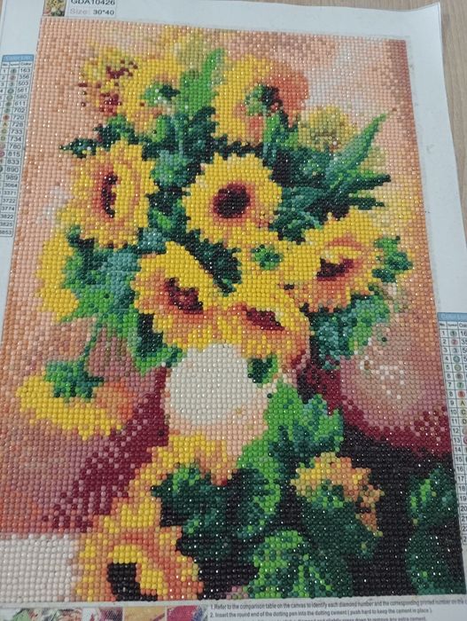 Tablou pictura cu diamante pictat manual