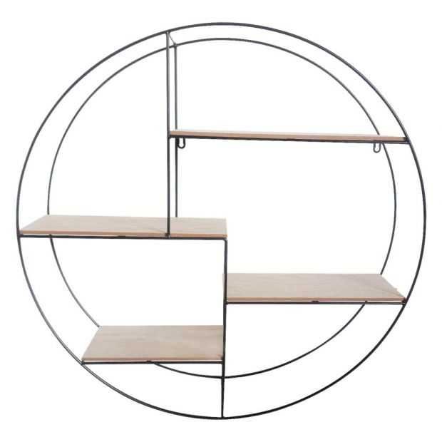 70см! Голяма кръгла стенна етажерка