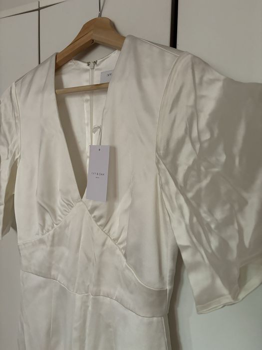 Salopetă elegantă Ivy & Oak, albă, mărimea 36