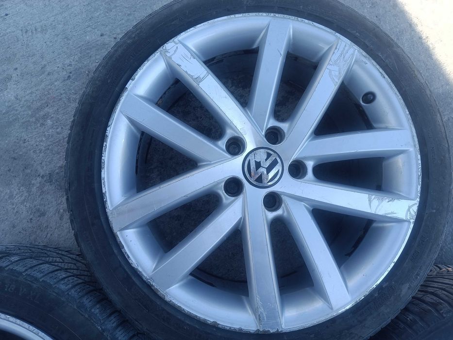 Джанти с гуми 18 цола 5х112 ЕТ51 за  Сеат, Ауди, VW. Шкода
