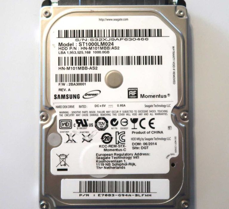 Жесткий диск SAMSUNG ST1000LM024-1TB.