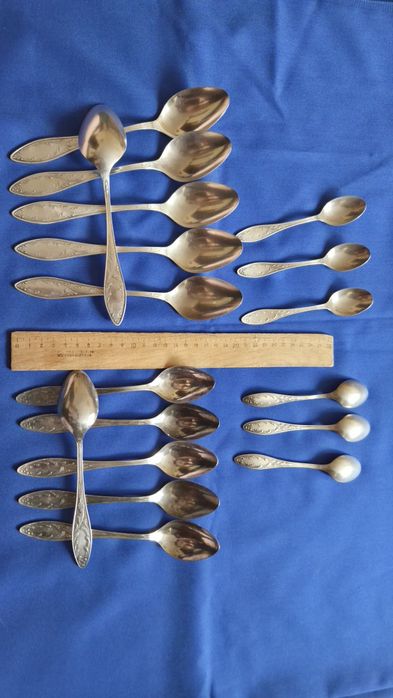 Мельхиоровые ложки вилки