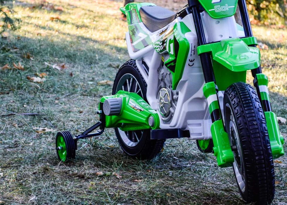 Motocicleta electrica pentru copii Kinderauto BJH022 2x 35W 12V Verde