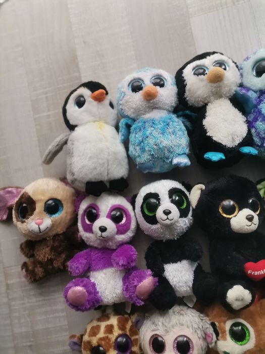 15 Jucarii de plus Ty Plușuri cu ochi mari  Animale de pluș