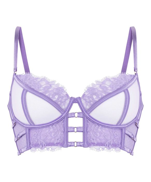 Hunkemoller Nienke - Set Lenjerie Intima Sexy Mov Lila Purpuriu