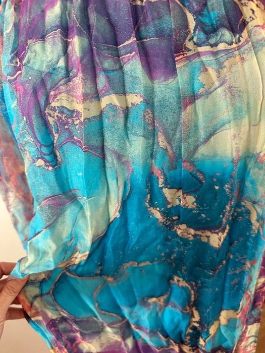 Made in Italy Rochie maxi lunga matase naturala