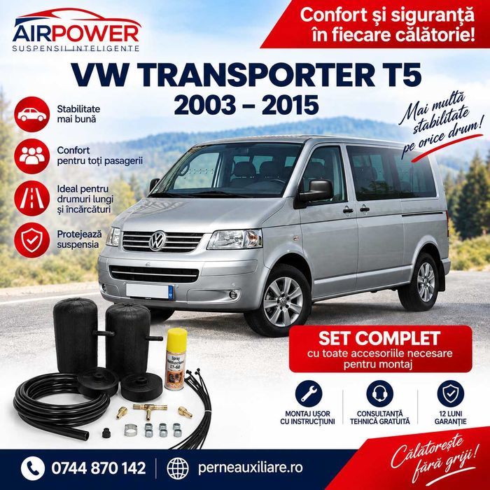 Suspensii pneumatice, perne de aer auxiliare, perne aer VW T5