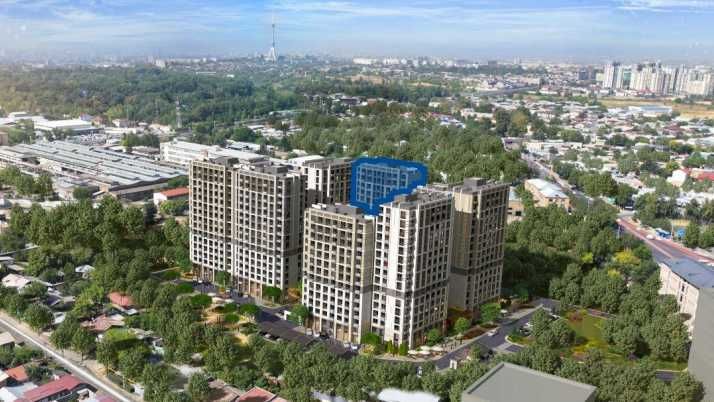 2-комнатная квартира в современном ЖК — комфорт и природа рядом  (SJ)