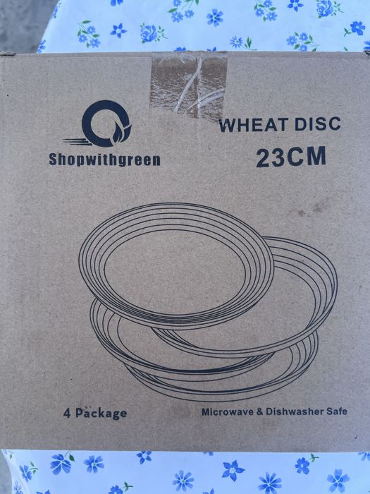 Set farfurii din fibre de grau /eco friendly noi camping /copii