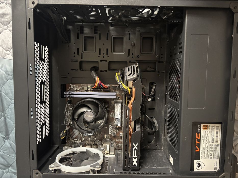 RYZEN 5 3600; Rx 580 8gb; 16 gb 3200MHZ t-force ram настолен геймин