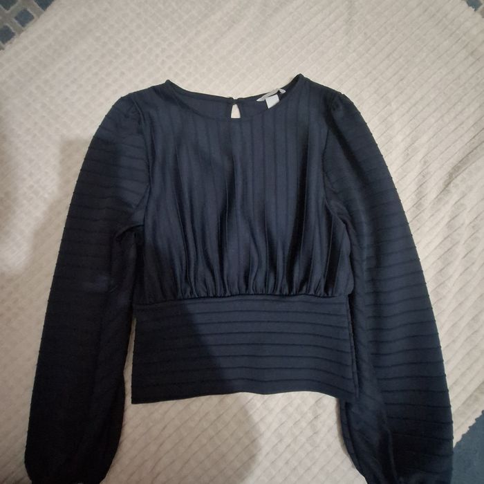 Bluza bleumarin eleganta