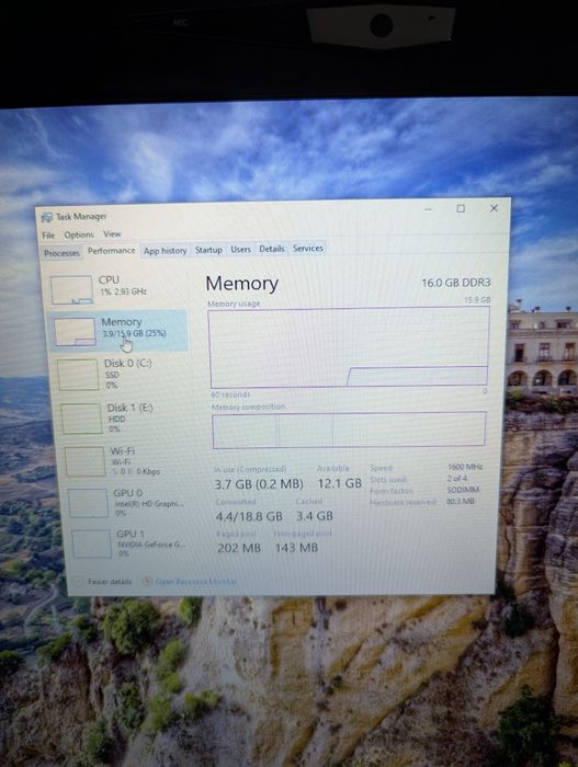 Laptop Gaming MSI  Ms-1763 CPU i7-4810MQ  ram 16 gm ssd video gtx 680M