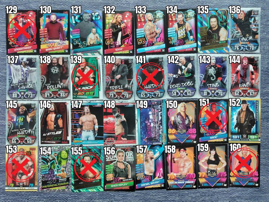 WWE Trading Cards Картички Кечисти John Cena HHH Undertaker Rock Кеч