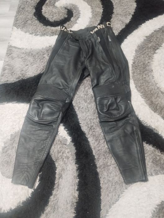 Costum moto piele,geacă textil vara, pantaloni dama vanucci.