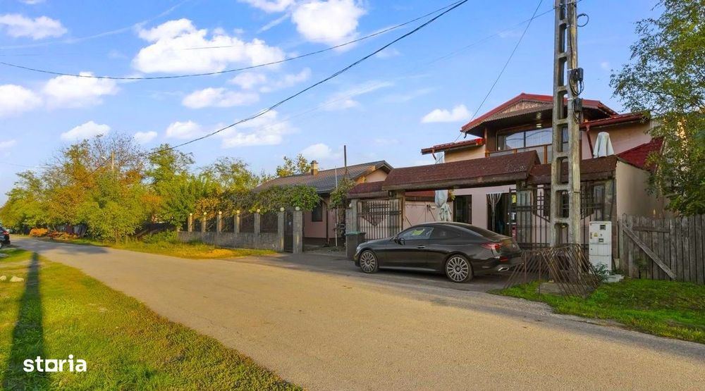 COMISION 0% | 2 Case cu Spatiu Comercial | Teren 1019mp | 540 eur/mp