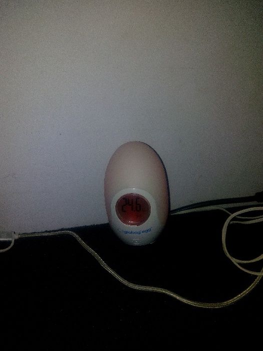 Lampa de veghe si Termometru pentru camera GROBAG-EGG
