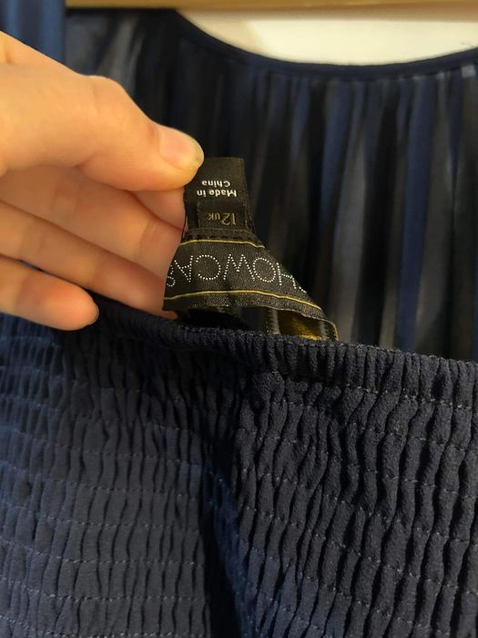 Дамска официална рокля тъмно синя