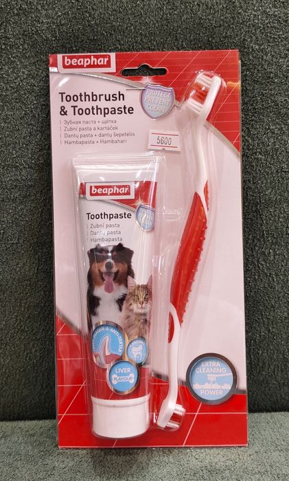 Зубная щётка для собак и кошек