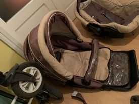 Бебешка количка Carrera len 3 в 1 Цвят: Кафяв