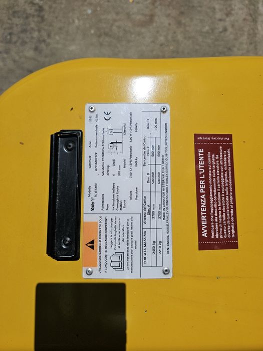 Motostivuitor DIESEL YALE 2.5T