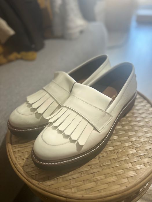pantofi casual Tommy Hilfiger damă noi 36 albi piele lăcuita