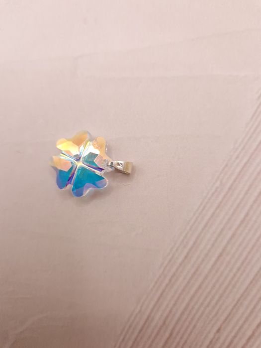 Pandantiv trifoi cristal Swarovski
