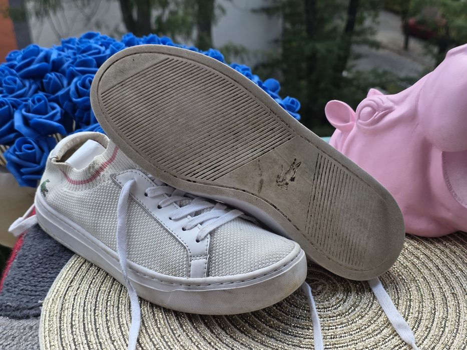 Lacoste  La Pique бели кецове N38