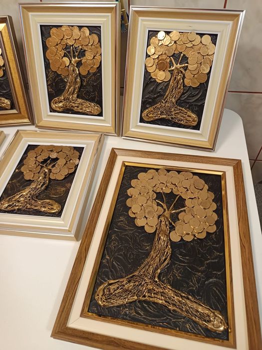 Tablouri cu monede _ Copacul Vietii_Tablouri cu bani