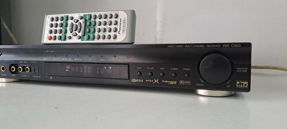 Amplificator Pioneer VSX-C300 Receiver Slim Multicanal – Telecomanda – Optic – DTS